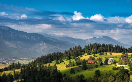 Tatra in Zakopane, Poland - landscape, Tatra, mountains, Poland