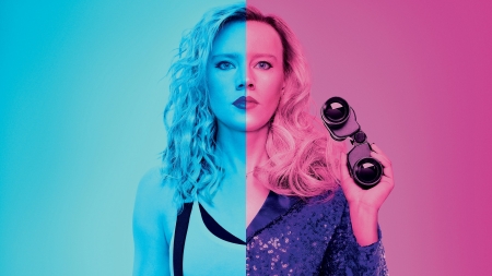 The Spy Who Dumped Me (2018) - blue, girl, movie, Kate McKinnon, the spy who dumped me, pink, actress