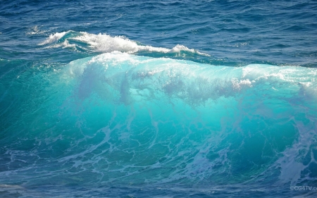 Ocean Wave - ocean, blue, water, up, wave