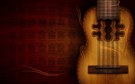 Guitar - guitar, instrument, vector, texture