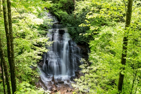 Soco Waterfall, North Carolina - usa, forest, nature, waterfall