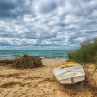 abandoned boat