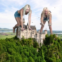 Giants Attacking Neuschwanstein Castle