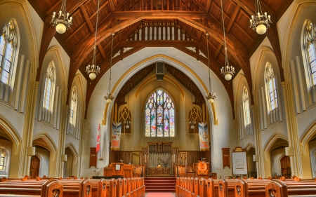 Church Interior - Christianity, interior, church, architecture