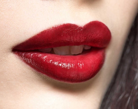 Red Lips - Make up, Photograph, Lips, Model