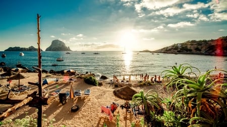 Ibiza Island,Spain - people, nature, beach, ibiza, sunshine, island, sea