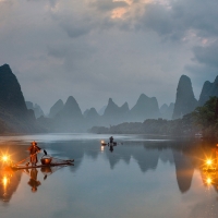 Fishermen in China