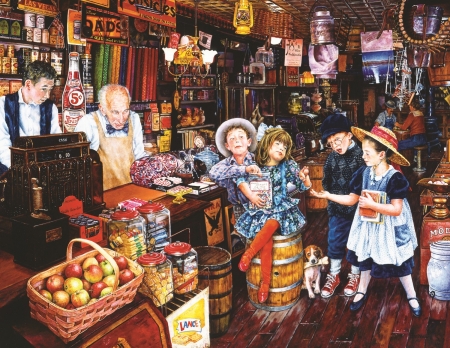 Lucky marbles - lucky marbles, painting, art, people, susan brabeau, shop