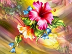 Hibiscus Flowers in Graphic