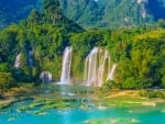 Waterfall of landscape scenery