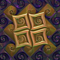 Golden and Purple Fractal