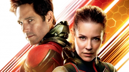 Ant-Man and the Wasp (2018) - actor, comics, girl, Evangeline Lilly, man, Paul Rudd, actress, fantasy, ant-man and the wasp, movie