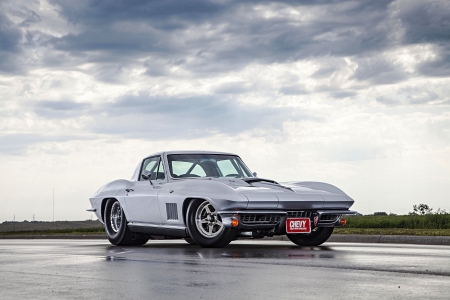 65* Pro Street Vette - classic, bowtie, roll cage, gm