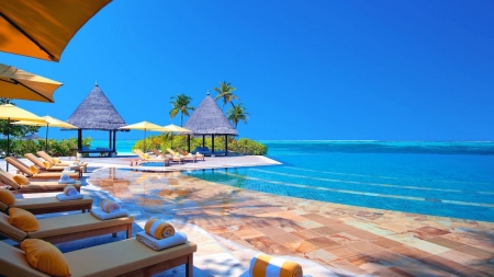 Paradise - beach, summer, resort, sea