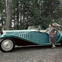 Jean Bugatti And Roadster 1932