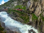 Train in the Swiss Alps