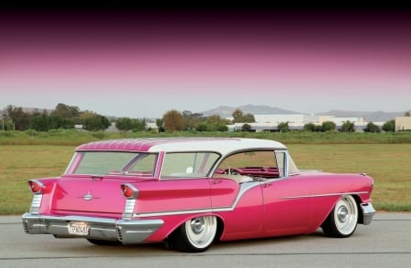 1957-Oldsmobile-Festa - classic, wagon, gm, pink