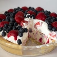 Berries And Cream Ice Cream Pie