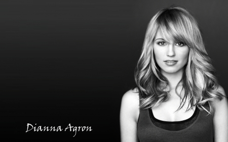 Dianna Agron - woman, actress, gorgeous, monochrome, dianna agron, beautiful, model