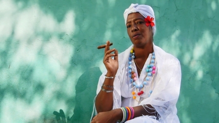 havana - cuba, lady, havana, cigara