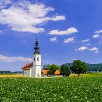 St. Jacob's Church in Hrase, Slovenia