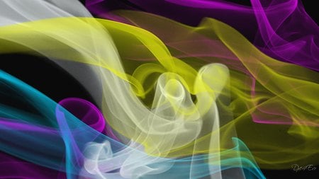 Bright Smoke - bright, swirls, abstract, smoke, color, widescreen