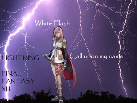 White Flash - ff13, final fantasy, lightning, flash