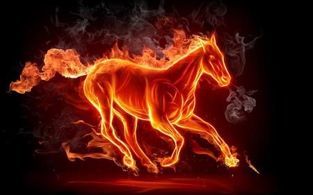 fiery horse