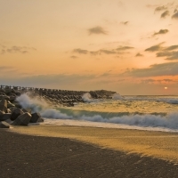 Pier in Waves