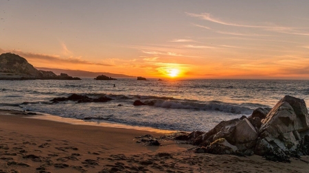 Sunset at the beach