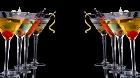 Cocktails - celebrities, glasses, decorations, cocktails