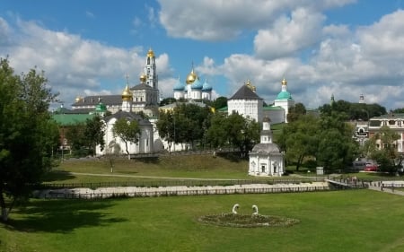 Monastery in Russia - Russia, church, architecture, monastery