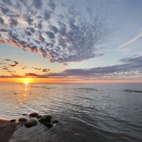 Sunrise in Kolka, Latvia