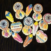 Feather And Dream Catcher Sugar Cookies