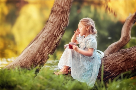 Little Girl - summer, girl, jam, children