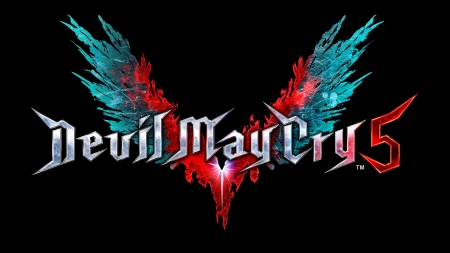 Devil May Cry 5 - devil may cry, logo, black background, video games, typography