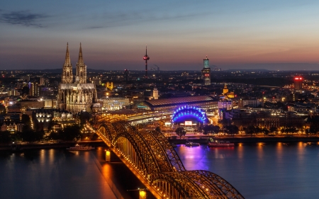 Cologne Germany - cities, architecture, bridges, germany, cologne