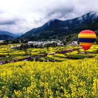 Hot Air Balloon Mountain