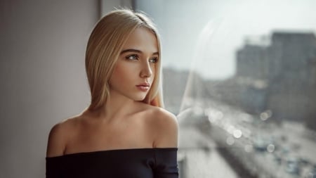 Sweet Blonde - wonerful, girl, blonde, hair