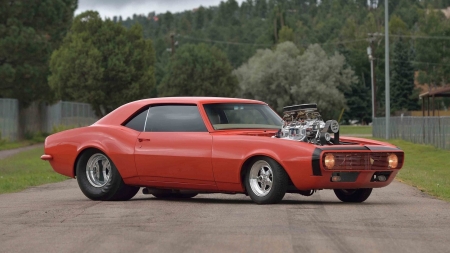 68-Pro-street-Camaro - blown, bowtie, gm, pro street, classic