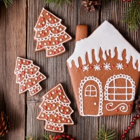 Gingerbread House And Cookies