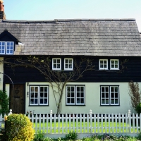 English Shingle-Style seaside House