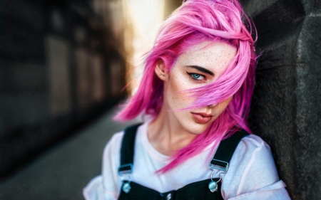 Beauty - sara, gustavo terzaghi, woman, model, girl, ppink, hair