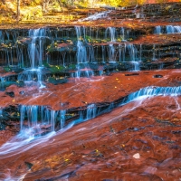 Mini Waterfalls in Zion Nat'l. Park, Utah