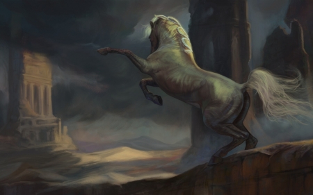 Horse - fantasy, art, cal, horse