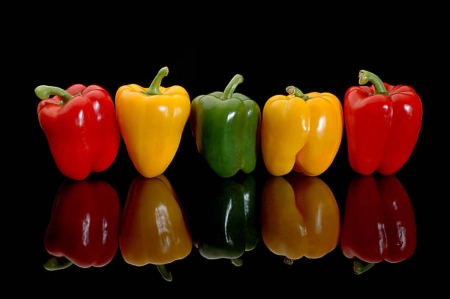 Colorful pepper - food, bell pepper, vegetable, photographs