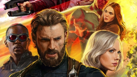 Avengers Infinity War (2018) - captain america, scarlett johansson, movie, heroes, avengers, infinity war