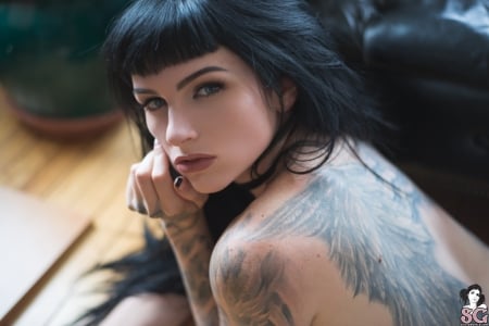 Unknown Model - woman, gorgeous, beautiful, suicide girls, tattoos, model