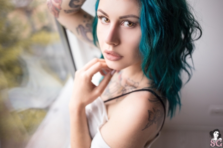 Unknown Model - tattoos, gorgeous, woman, beautiful, model, suicide girls