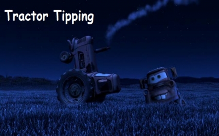 Halloween Tractor Tipping